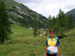 Cristina nei pressi di Malga Clef