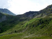 Il Passo Dordona fotografato dal rifugio omonimo