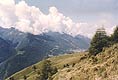 veduta sulla valle dell'Aprica