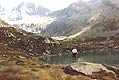 il Lago Miller e sullo sfondo il C.no Miller