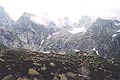 il Cno. Miller, Salarno e la Pta Pian di Neve sullo sfondo del rifugio
