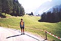 Cristina all'inizio della Val di Campo