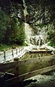 laghetto con cascata presso area pic-nic