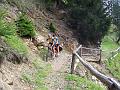 Thechnical  passage on the dirt road to Valle Strino